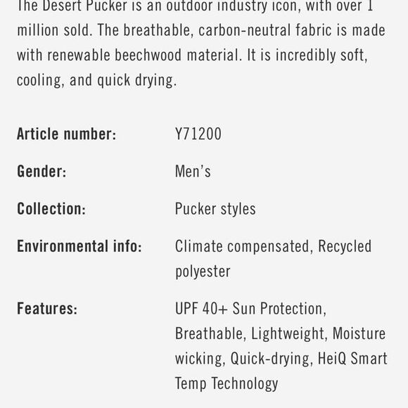 Royal Robbins Desert Pucker Dry Short Sleeve Button Up Shirt - Picture 8 of 9